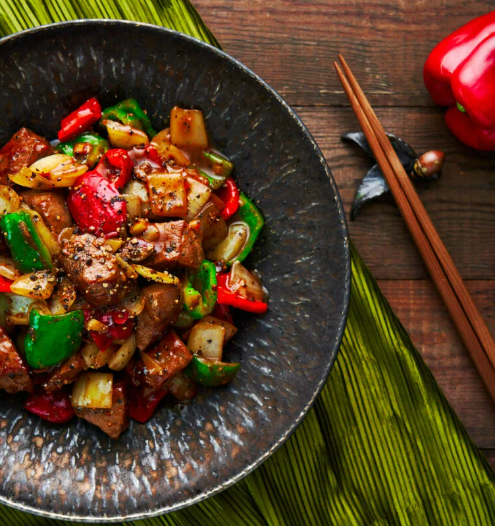 An easy Chicken Chow Mein recipe loaded with five spice marinated chicken and vegetables.